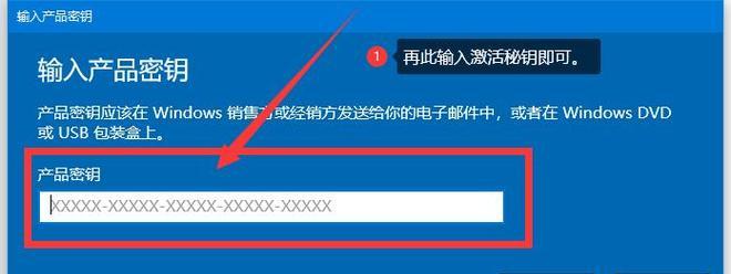Win10专业版激活密钥教程（详细步骤教你如何使用Win10专业版激活密钥）