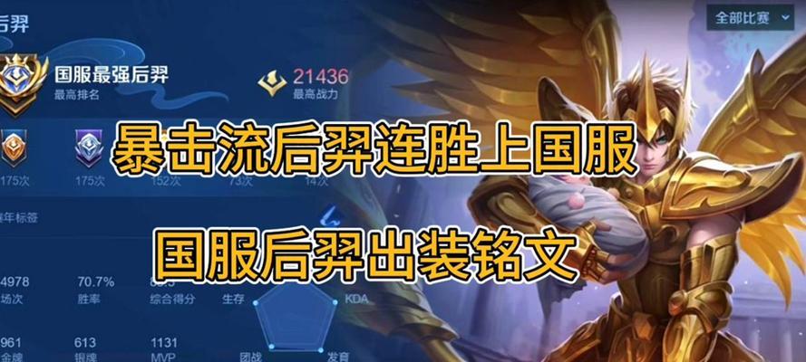 后羿出装顺序最强是怎样的？如何根据局势调整出装？