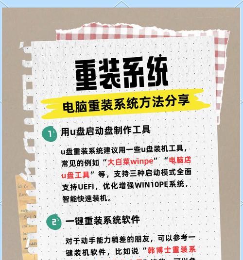 旧笔记本电脑如何重装系统？有哪些步骤？